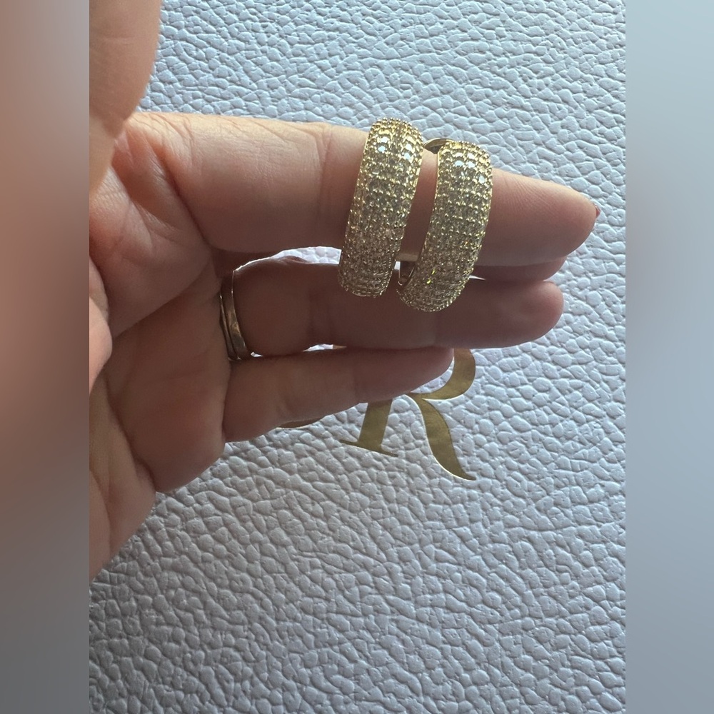Gold plated earrings